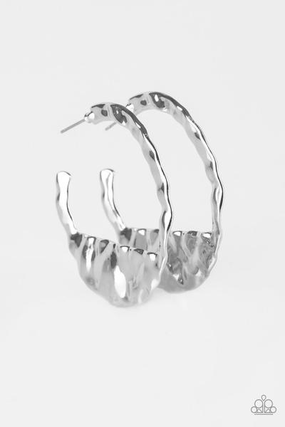 The BEAST Of Me - Silver Hoop Earring