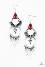 Load image into Gallery viewer, Progressively Pioneer - Red Earrings
