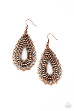 Load image into Gallery viewer, Texture Garden - Copper Earrings
