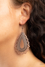 Load image into Gallery viewer, Texture Garden - Copper Earrings
