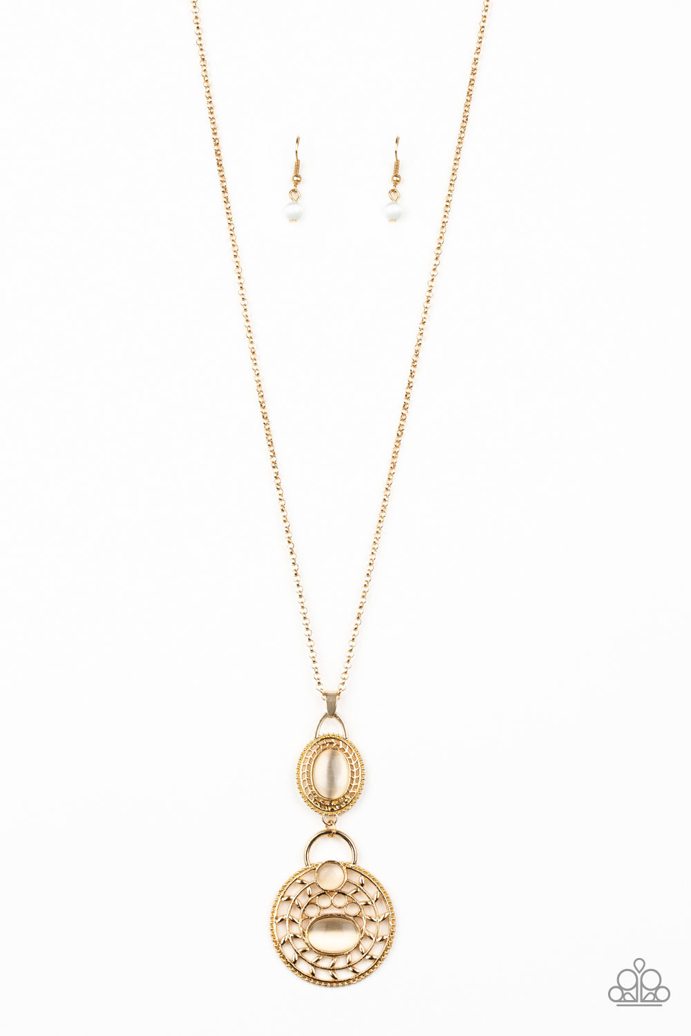 Hook, VINE, and Sinker - Gold Paparazzi🎀 Necklace