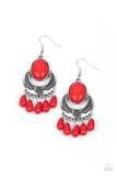 Load image into Gallery viewer, Prairie Flirt - Red Earrings
