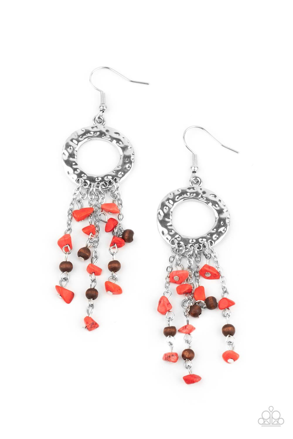 Primal Prestige - Red Paparazzi🎀 Earrings